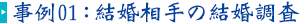 結婚調査
